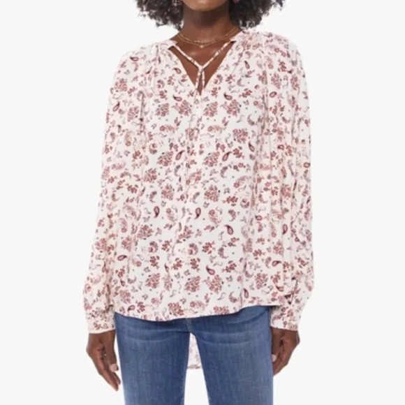 Xirena Ameli Paisley Tunic Top Cream Size Large - Picture 1 of 8